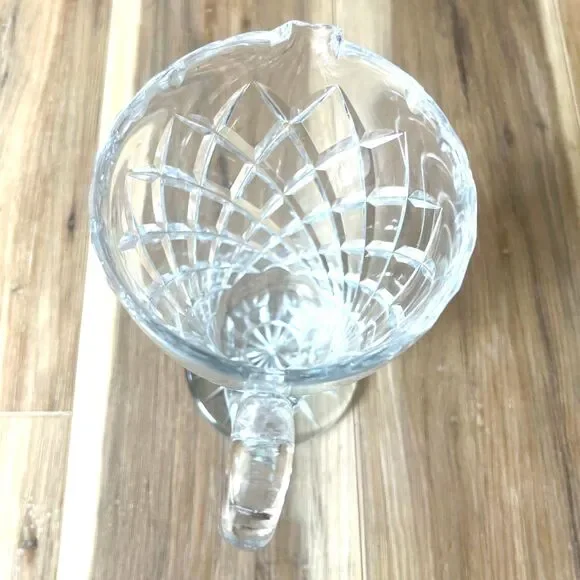 Vintage CzechRepublic Bohemia Cut Lead Crystal Glass Water Juice Sangria Pitcher - Picture 6 of 7